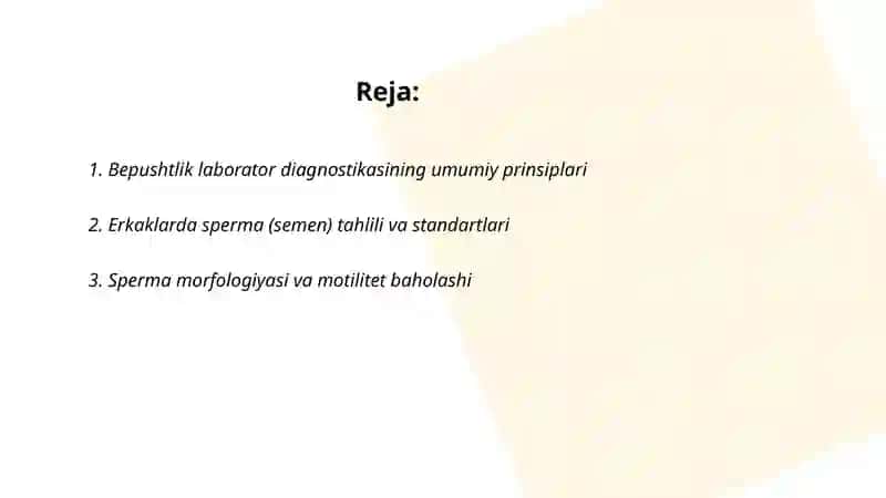 Bepushtlik laborator diagnostikasi 2