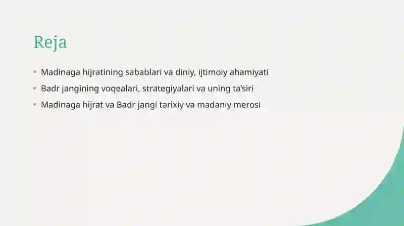Madinaga hijrat. Badr jangi 2