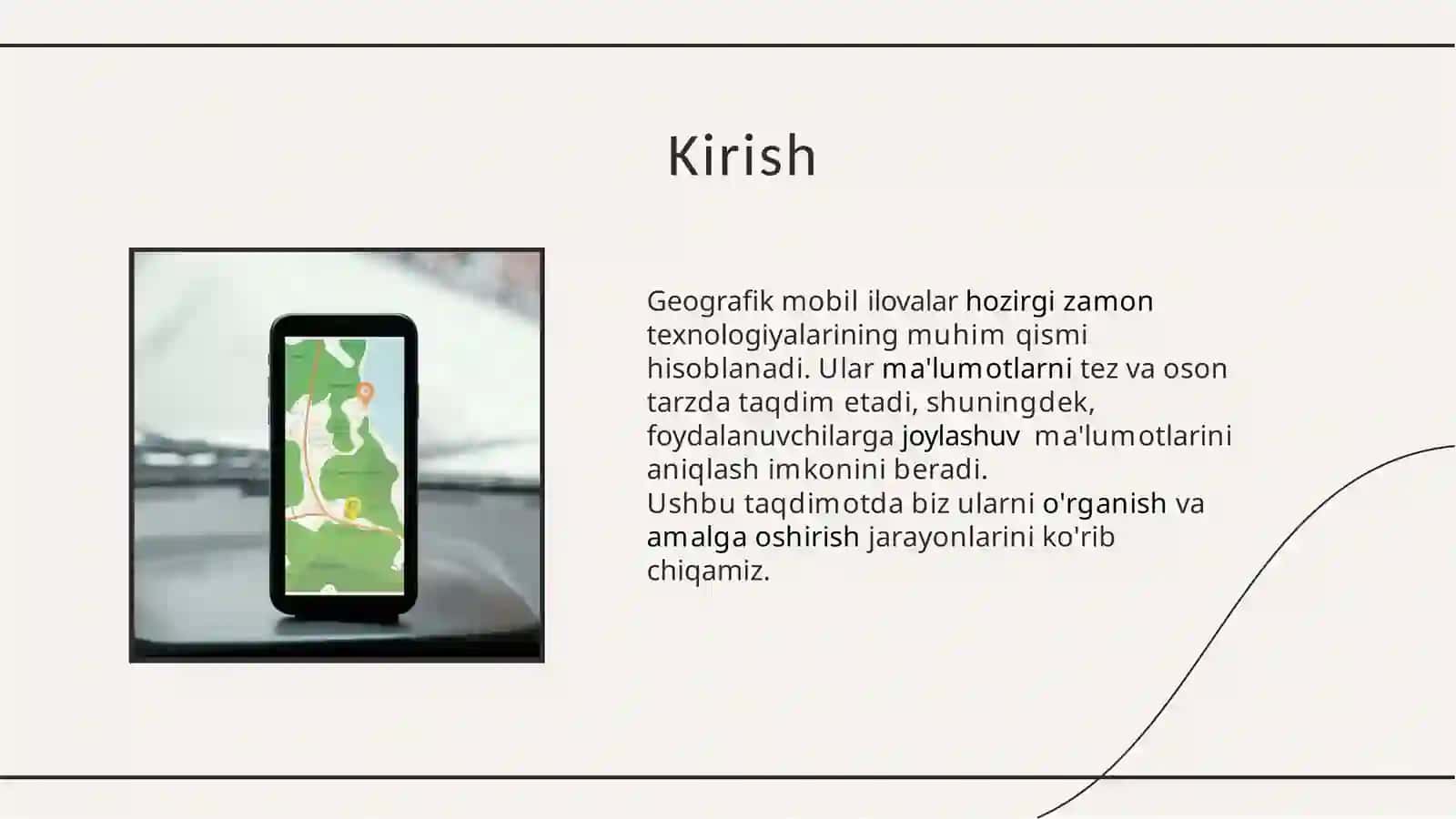 Geografiya mobililovalarni o'rganish 2