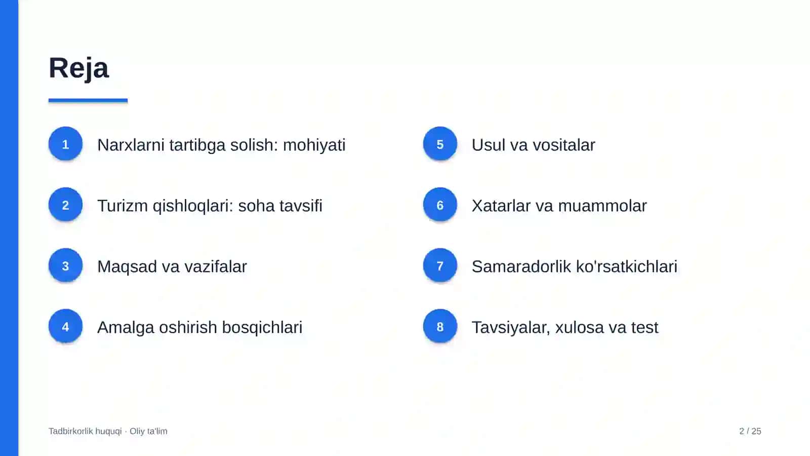turizm qishloqlarida narxlarni tartibga solish 6463 2