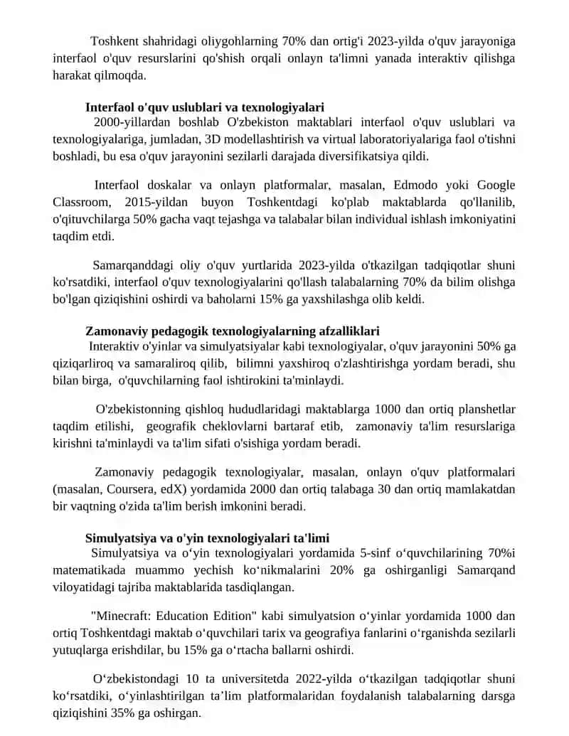 Pedagogik texnologiyalari ta'rifi va turlari 2