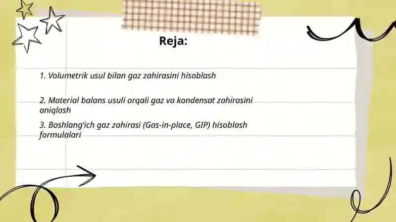 Gaz va gazokondensat konlaridagi gaz va kondensat zahiralarini hisoblash 2