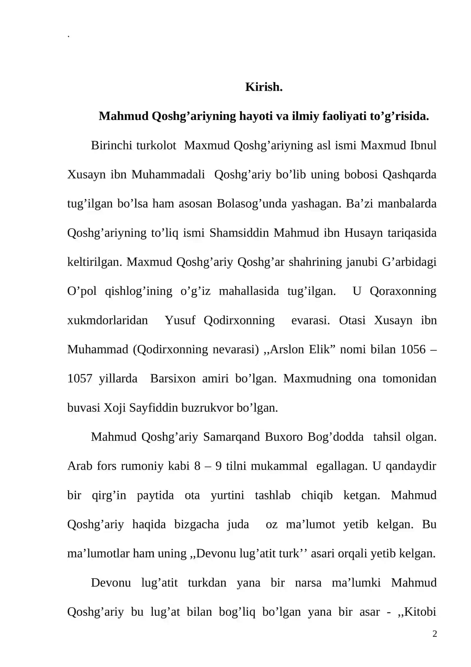 MAXMUD KOSHG’ARIYNING ,,DEVONI LUG’ATI TURK” ASARIDA BESH MIFOLOGIK DUNYOQARASH UNSURLARI 2