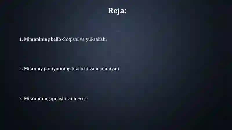 Qadimgi Mitanni tarixi 2