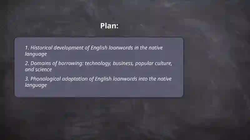 Loanwords and borrowings:Influence of english on native language 2