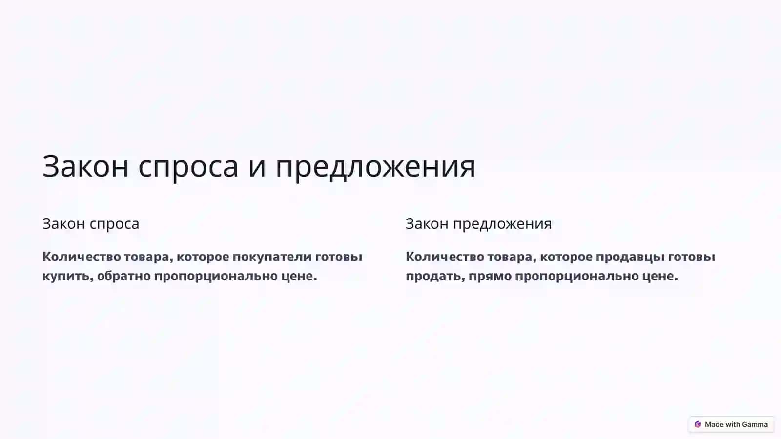 Рыночное равновесие 2