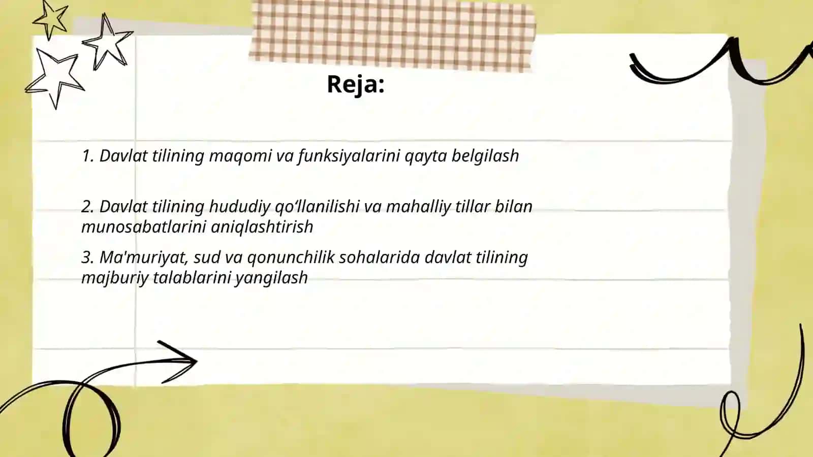 Davlat tili haqida Qonun mazmuni 2