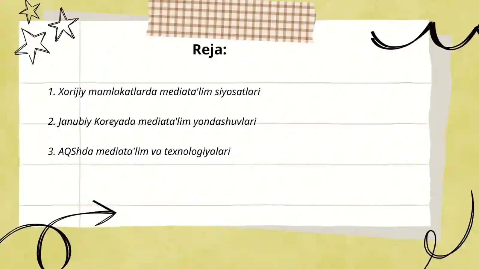 Xorijiy mamlakatlarda mediata'lim siyosatlari 2