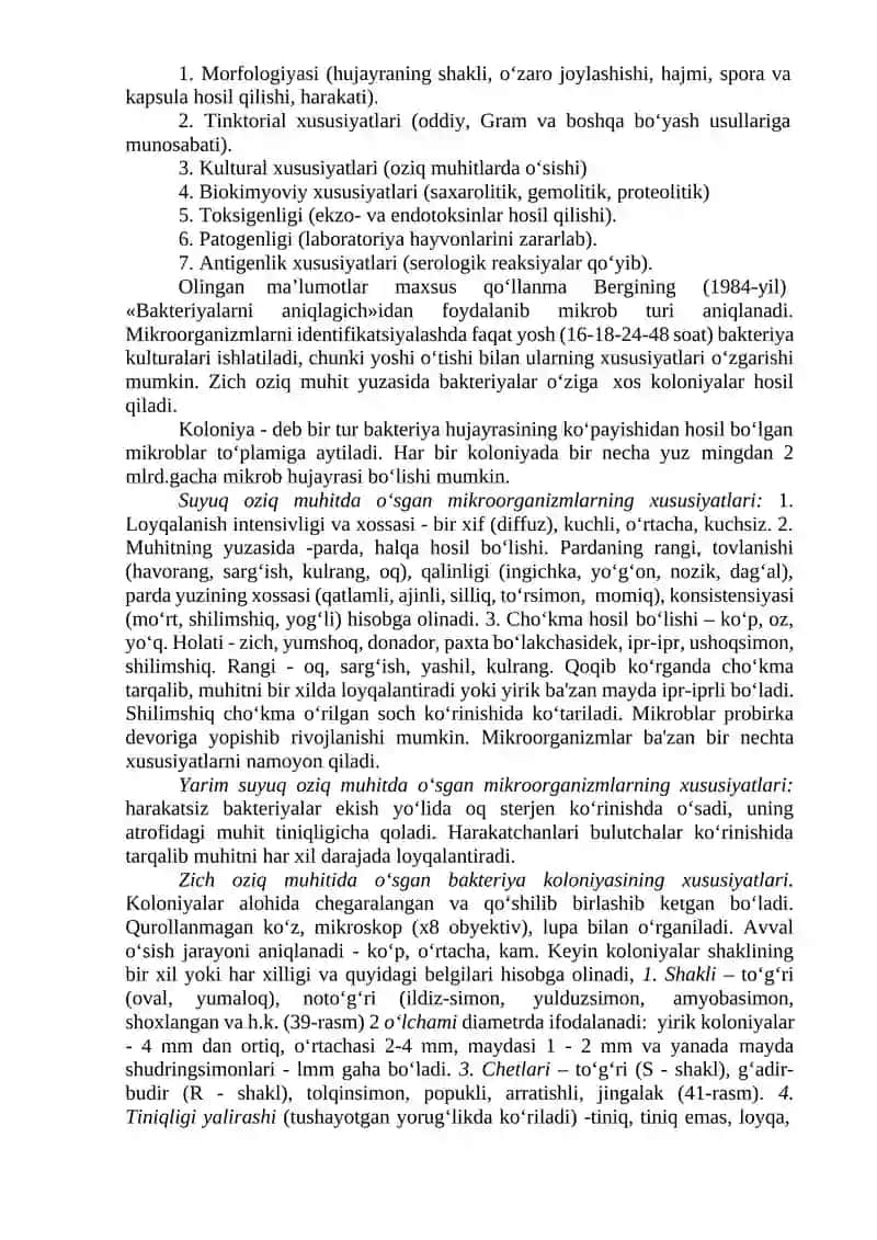 Bakteriyalar morfologiyasini o‘rganish 2