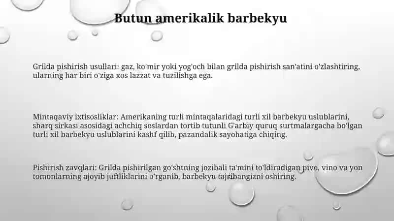 Grilda pishirish usullari 2