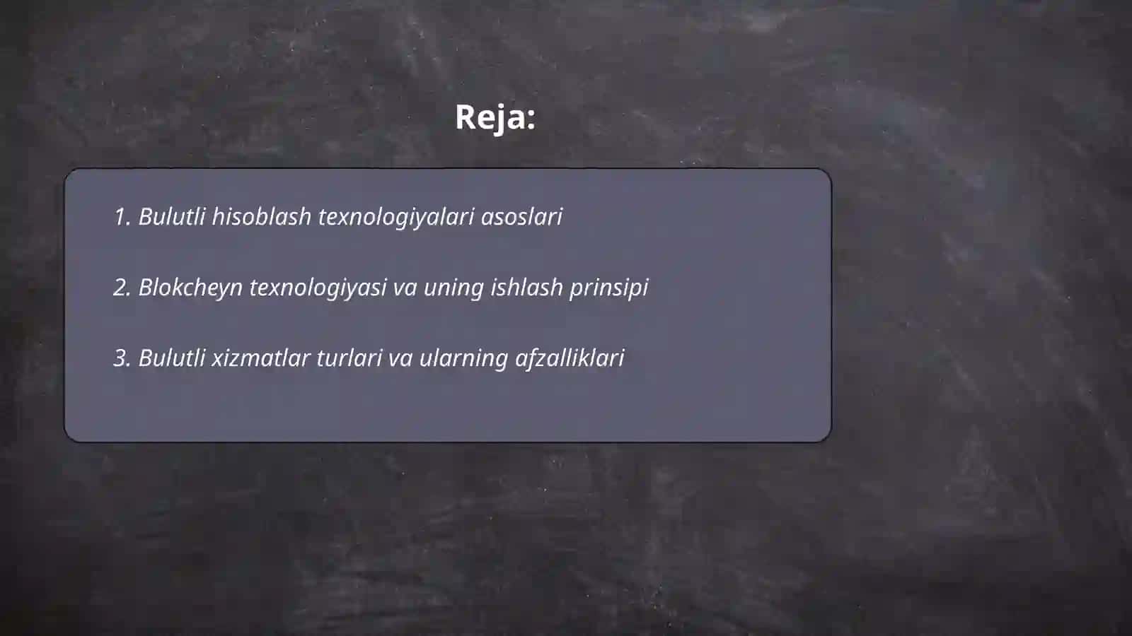 Bulutli va blokcheyn texnologiyalari bilan ishlash 2