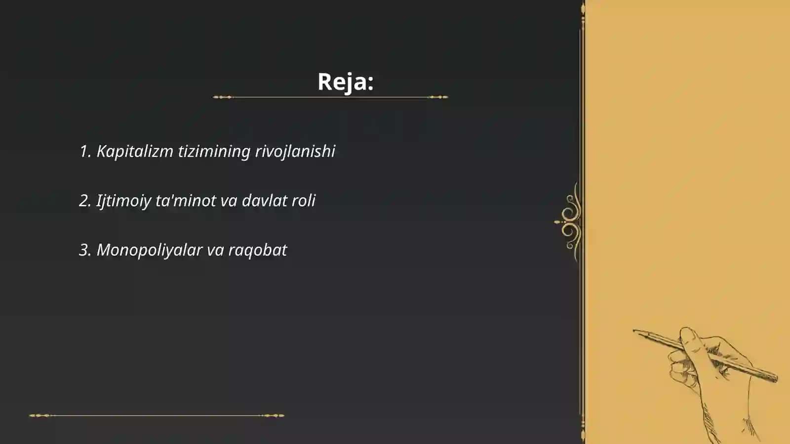 Hozirgi zamon iqtisod ta'limotlar evolyutsyasi 2