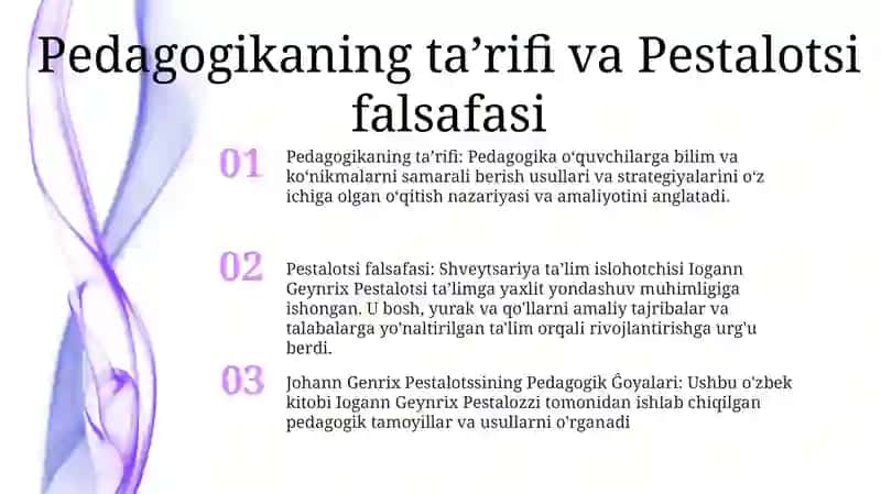 Joha Genrih Pestalotssining Pedagogik Ĝoyalari 2