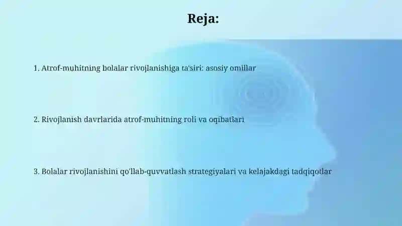 Bola rivojlanishiga muxitning taʼsiri 2