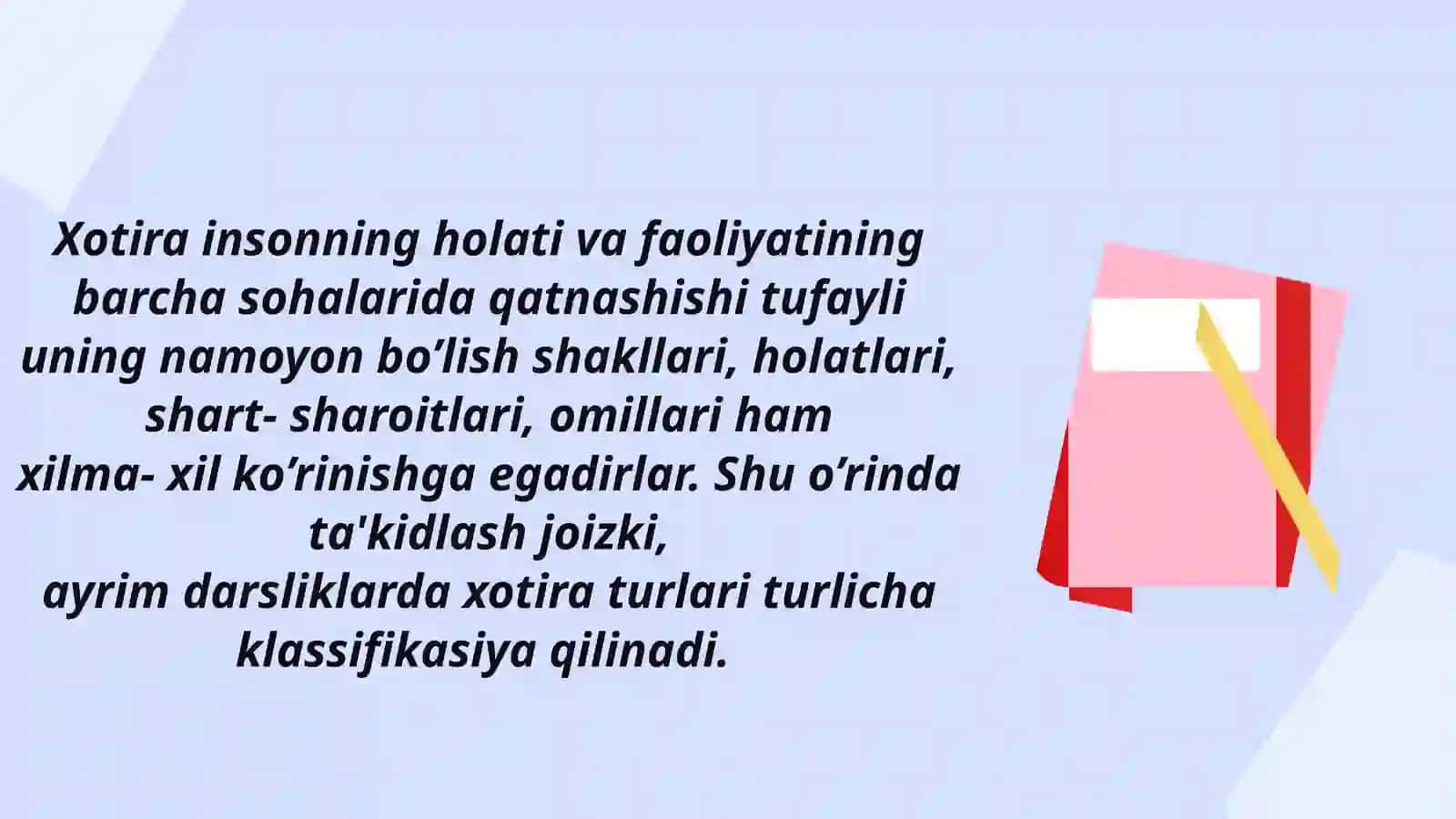 XOTIRA TURLARI 2