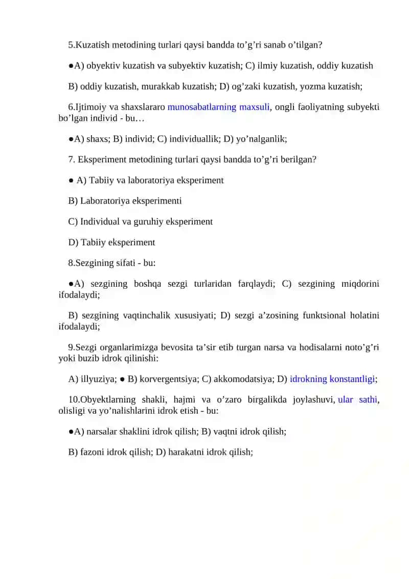 Psixologiya fanining bosqichlari 2