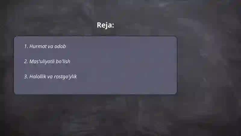 Hurmat va odob 2
