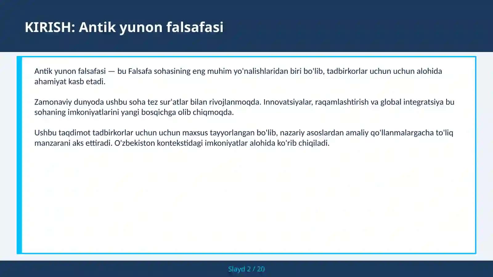 ANTIK YUNON FALSAFASI 2