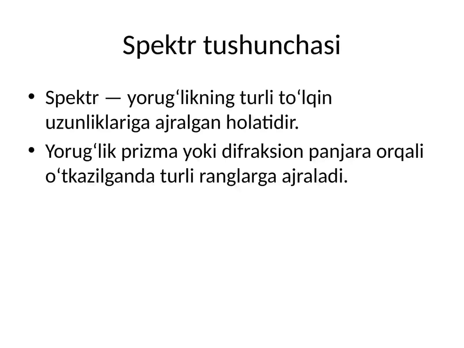Atomning chiziqli spektrlari 2