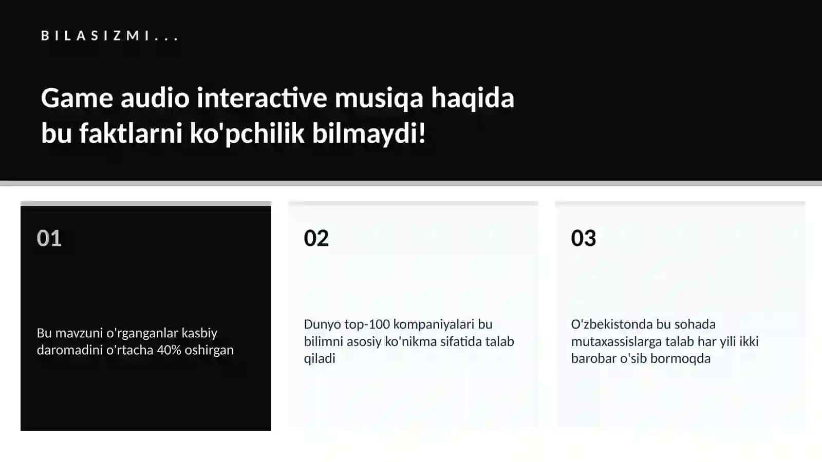 Game audio interactive musiqa 2