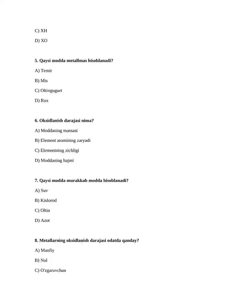 7-sinf oksidlargacha boʻlgan mavzular 2