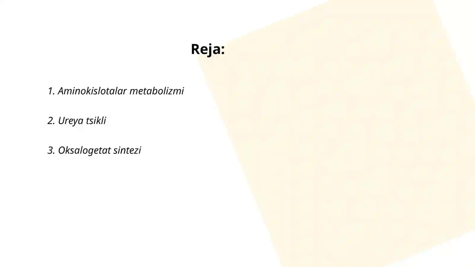 Aminokislotalar metabolizmi 2