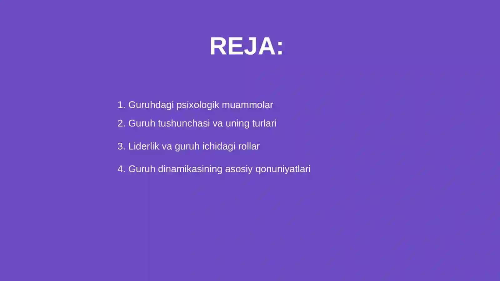 Psixologiyada guruh muammasi va qonuniyatlari 2