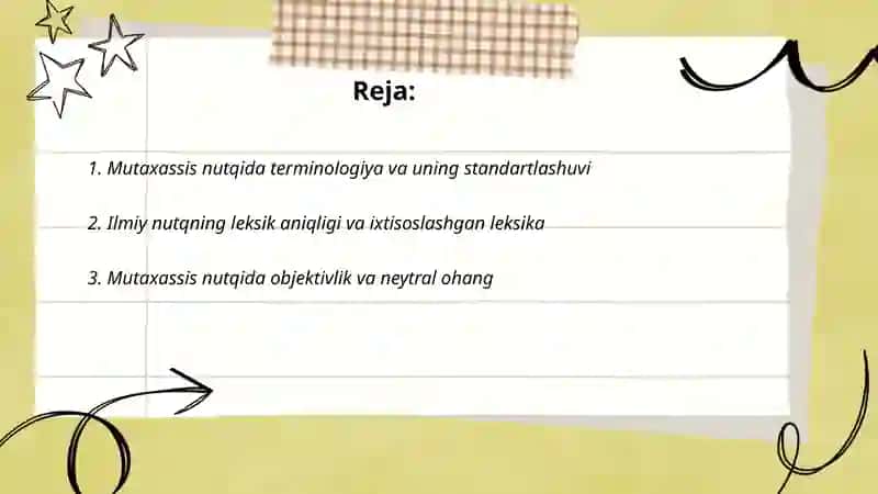 Mutaxassis nutqining ilmiyligi 2