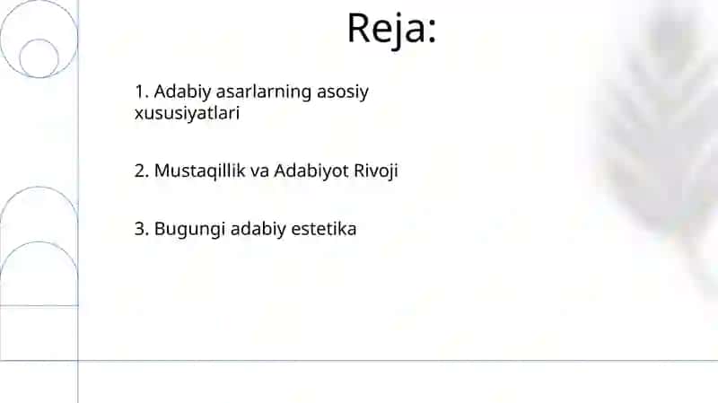 Bugungi adabiy-estetik qarashlar 2