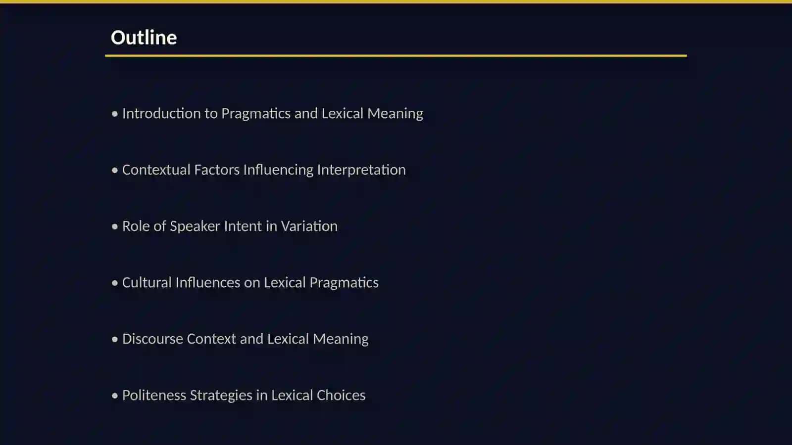 Pragmatic Variation of Lexical Meaning in Different Contexts 2