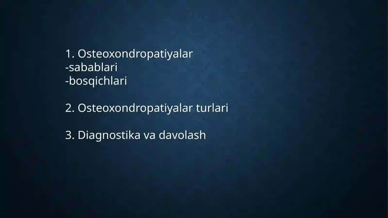 Osteoxondropatiyalar slayd (taqdimot) 2
