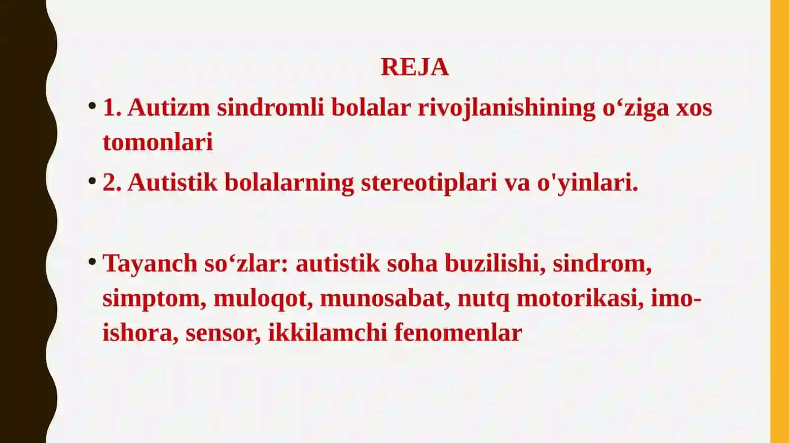 Erta bolalik autizmi 2
