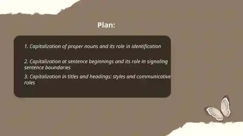 The role of Capitalization and Punctuation 2