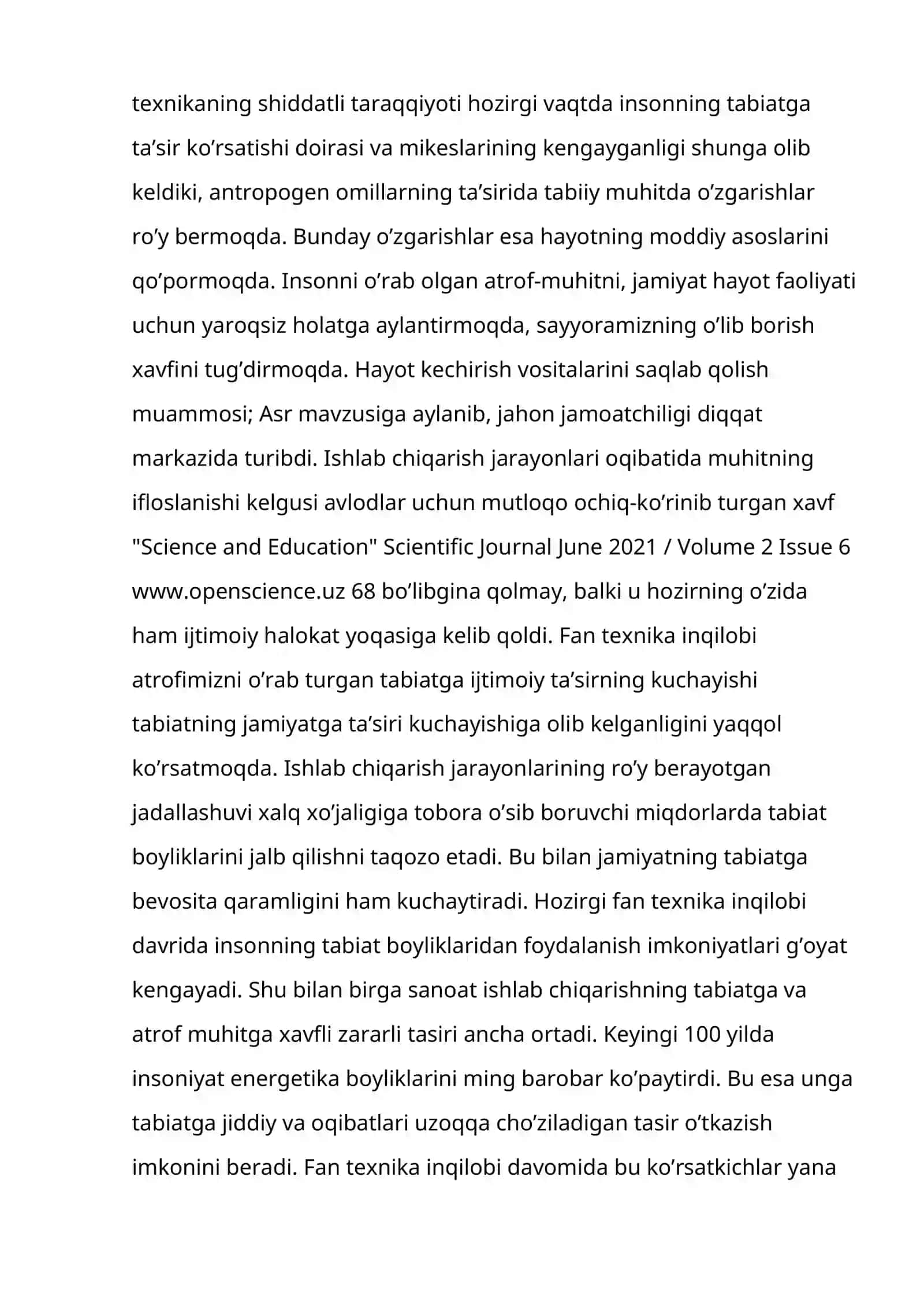 ILMIY TEXNIKA TARAQQIYOTINING TABIATGA TA’SIRI 2