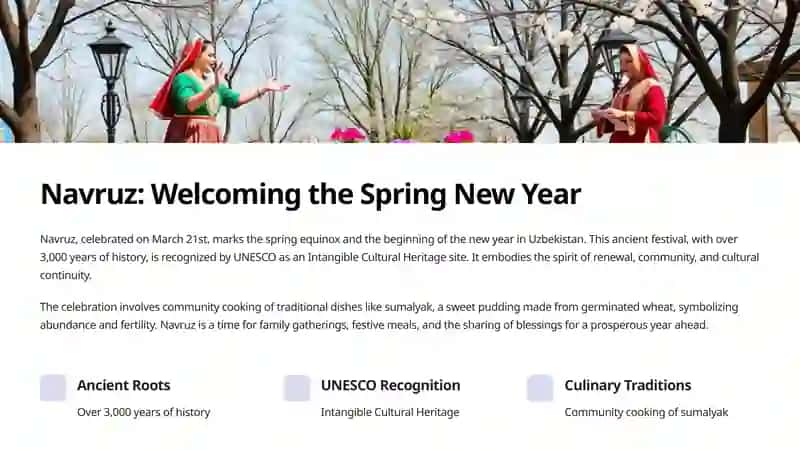Exploring Uzbekistan's National Holidays 2