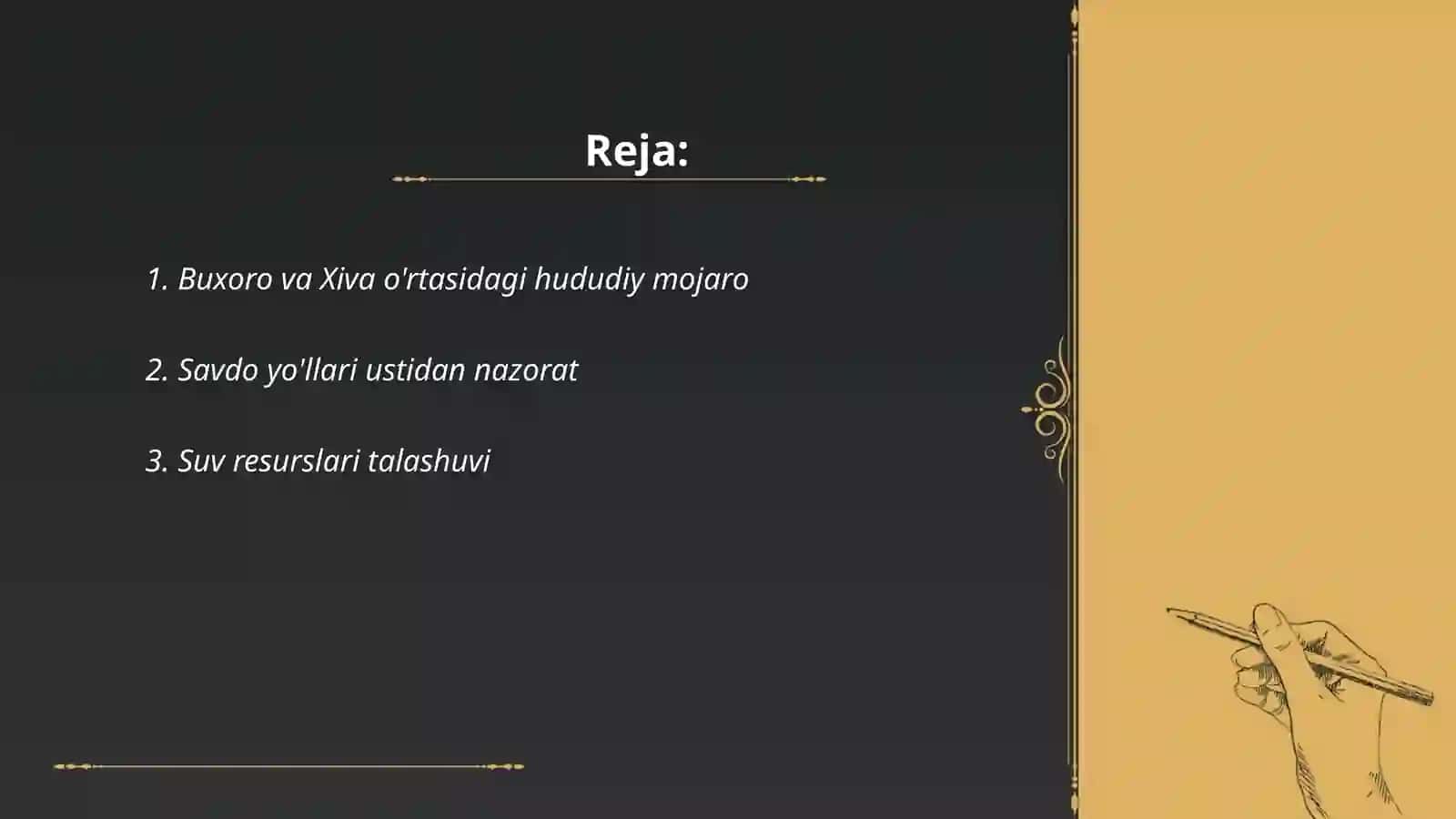 Buxoro va Xiva o'rtasidagi hududiy mojaro 2