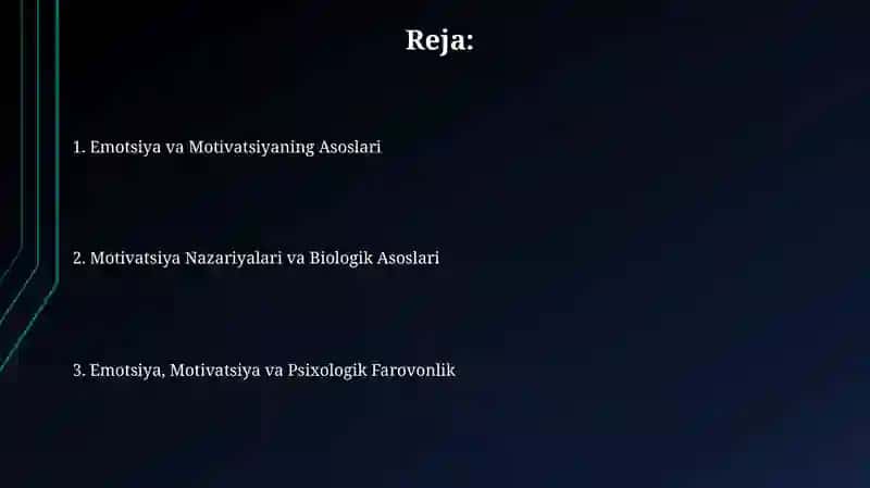 Emotsiya va mativatsiya 2