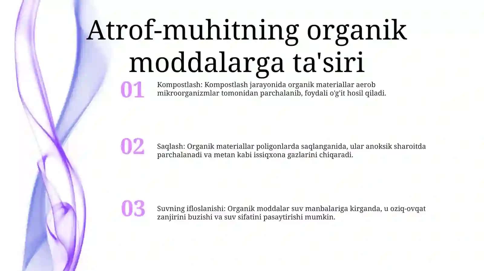 Donlardagi Organik Moddalarga Tashqi Muhit Ta'Siri 2