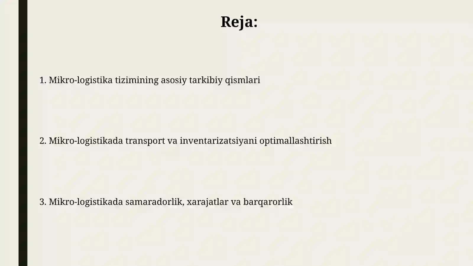 Mikrologistik tizimning kichik tizimlari 2