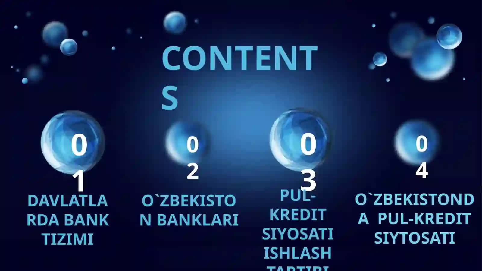 DAVLATLARDA BANK TIZIMI 2