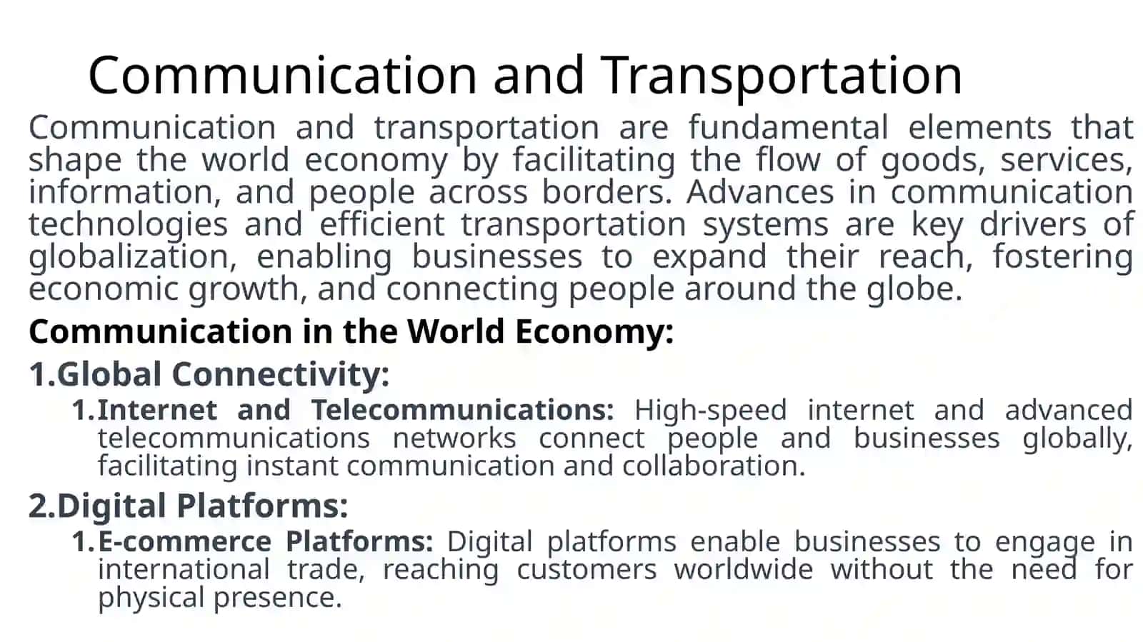 World economy 2
