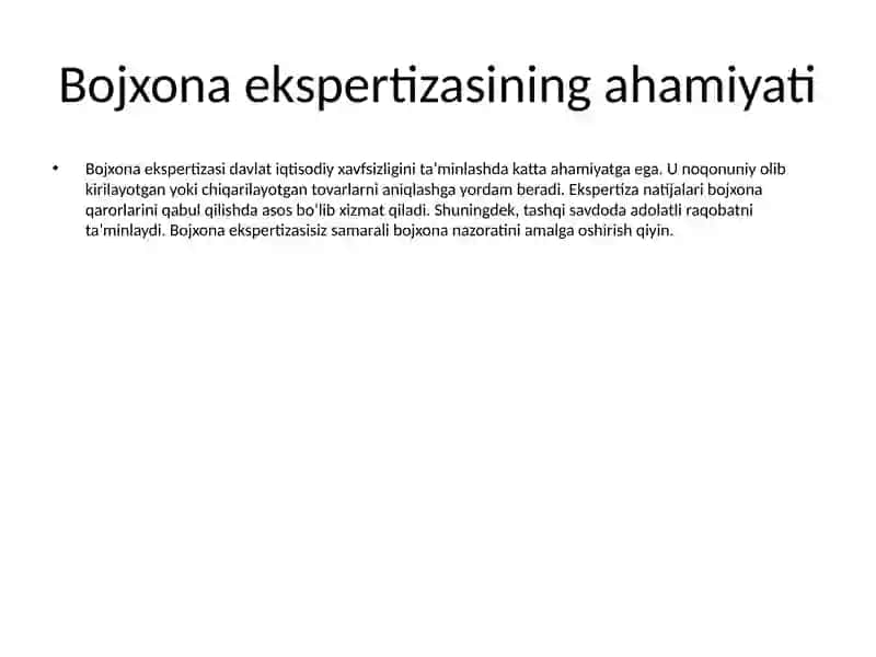 Bojxona ekspertizasi 2