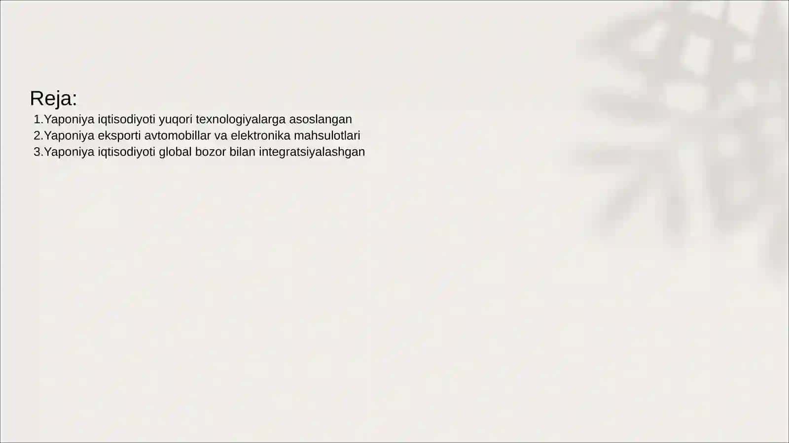 Yaponiya iqtisodiyoti 2