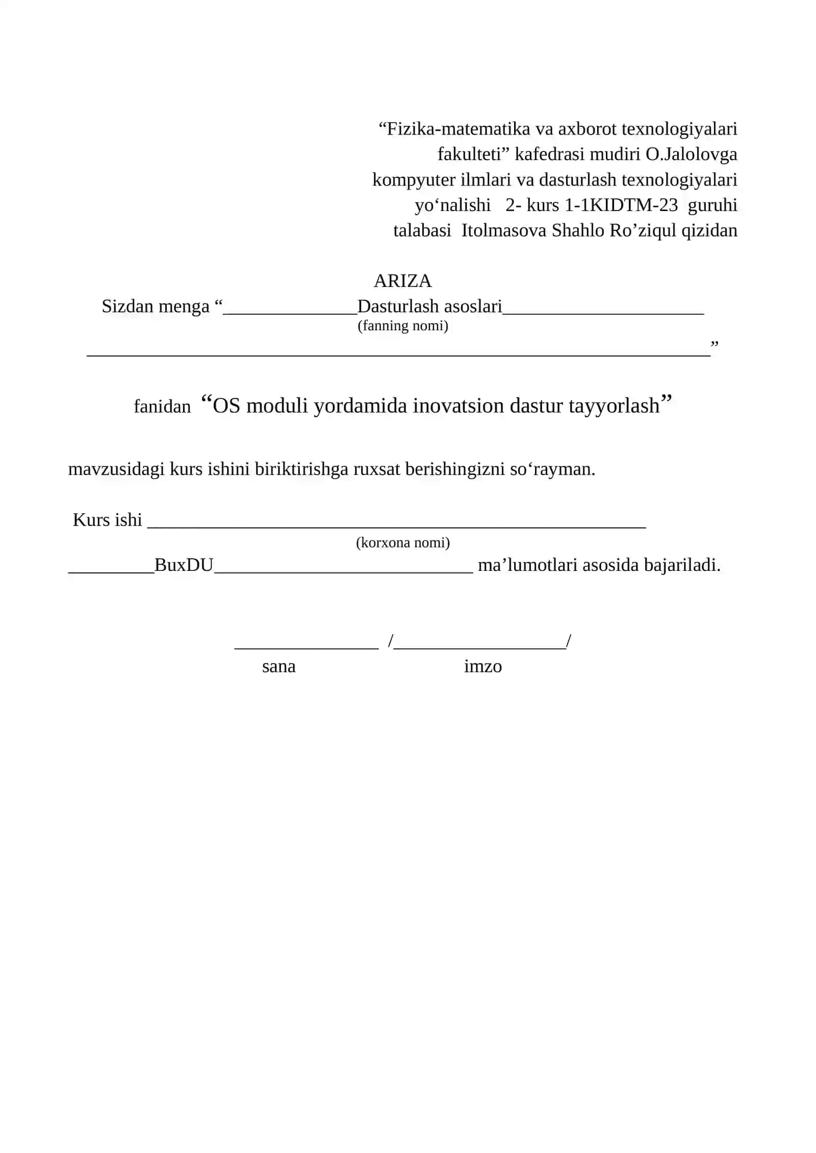 KURS ISHI 2