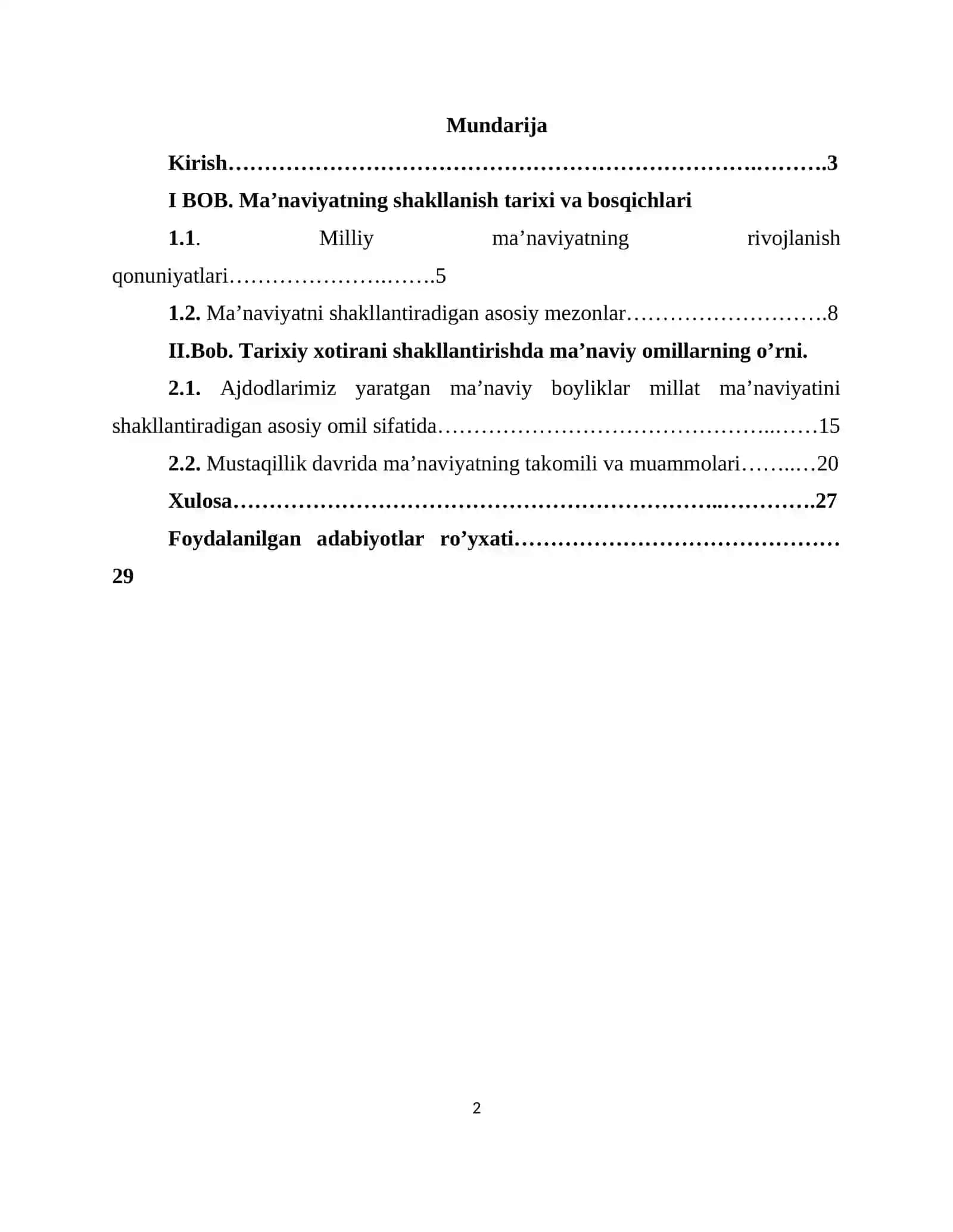 Tarixiy xotirani shakllantirishda ma’naviy omillarning o’rni 2