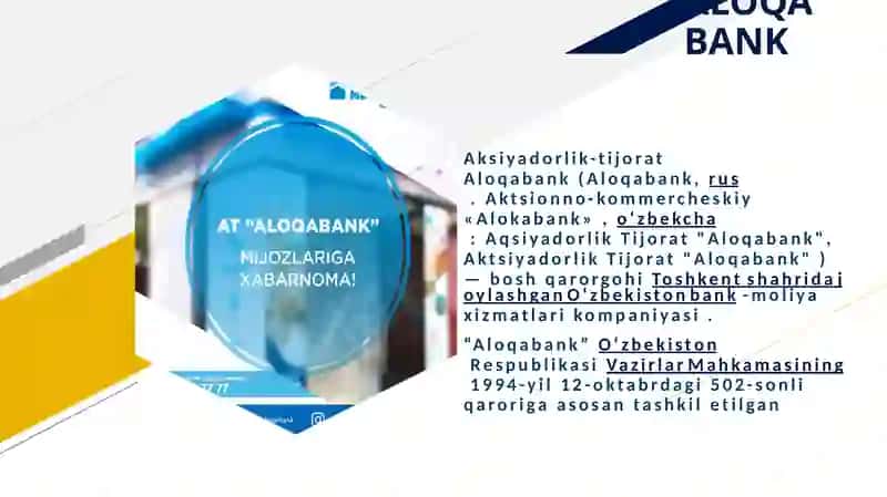 Aksiyadorlik Tijorat "Aloqa Bank" 2