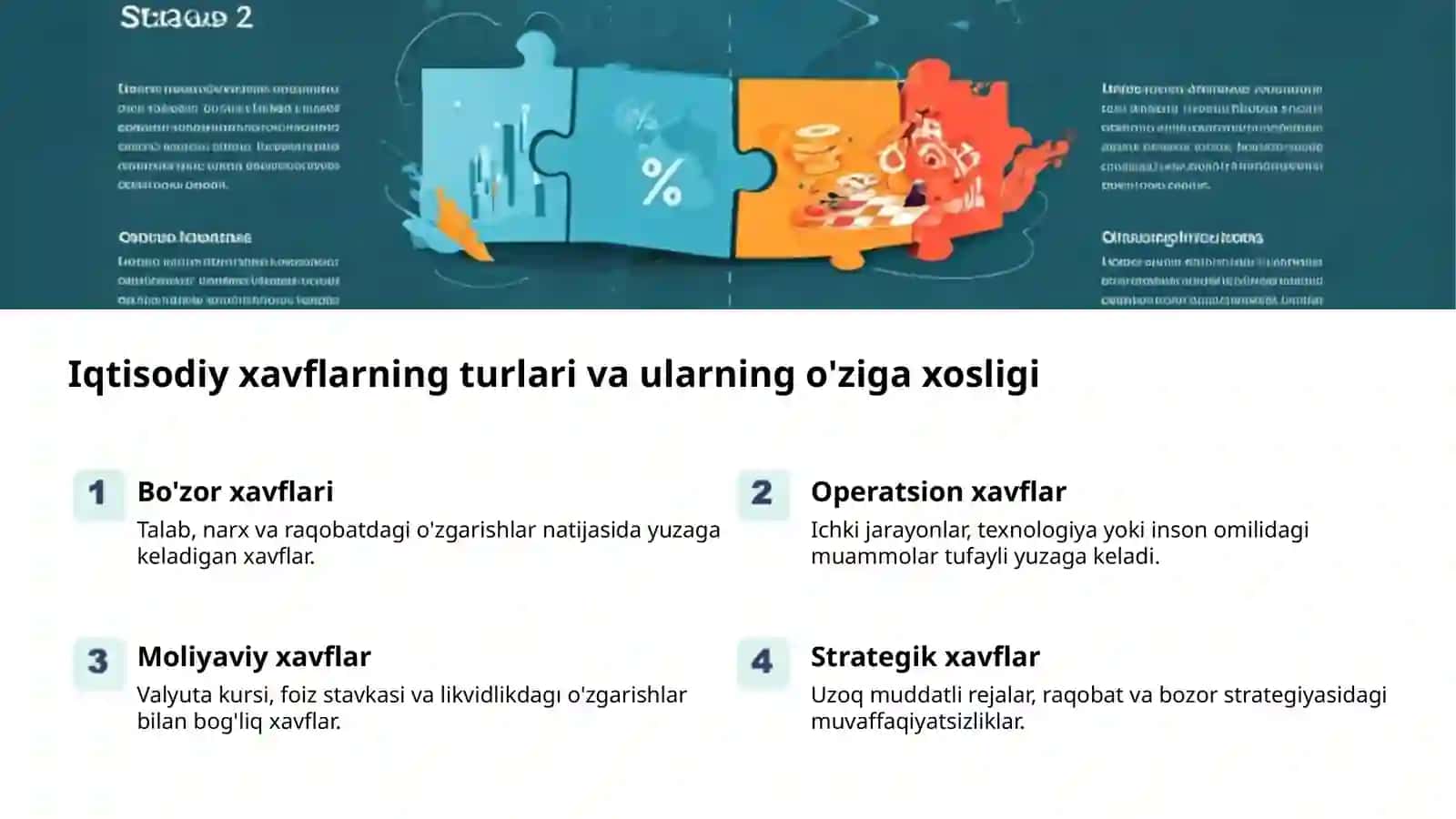 Iqtisodiy xavflarni tasniflash asoslari 2