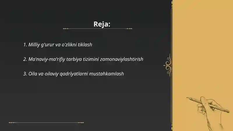 Yangi O'zbekistonda amalga oshiralayotgan ma'naviy o'zgarishlar 2