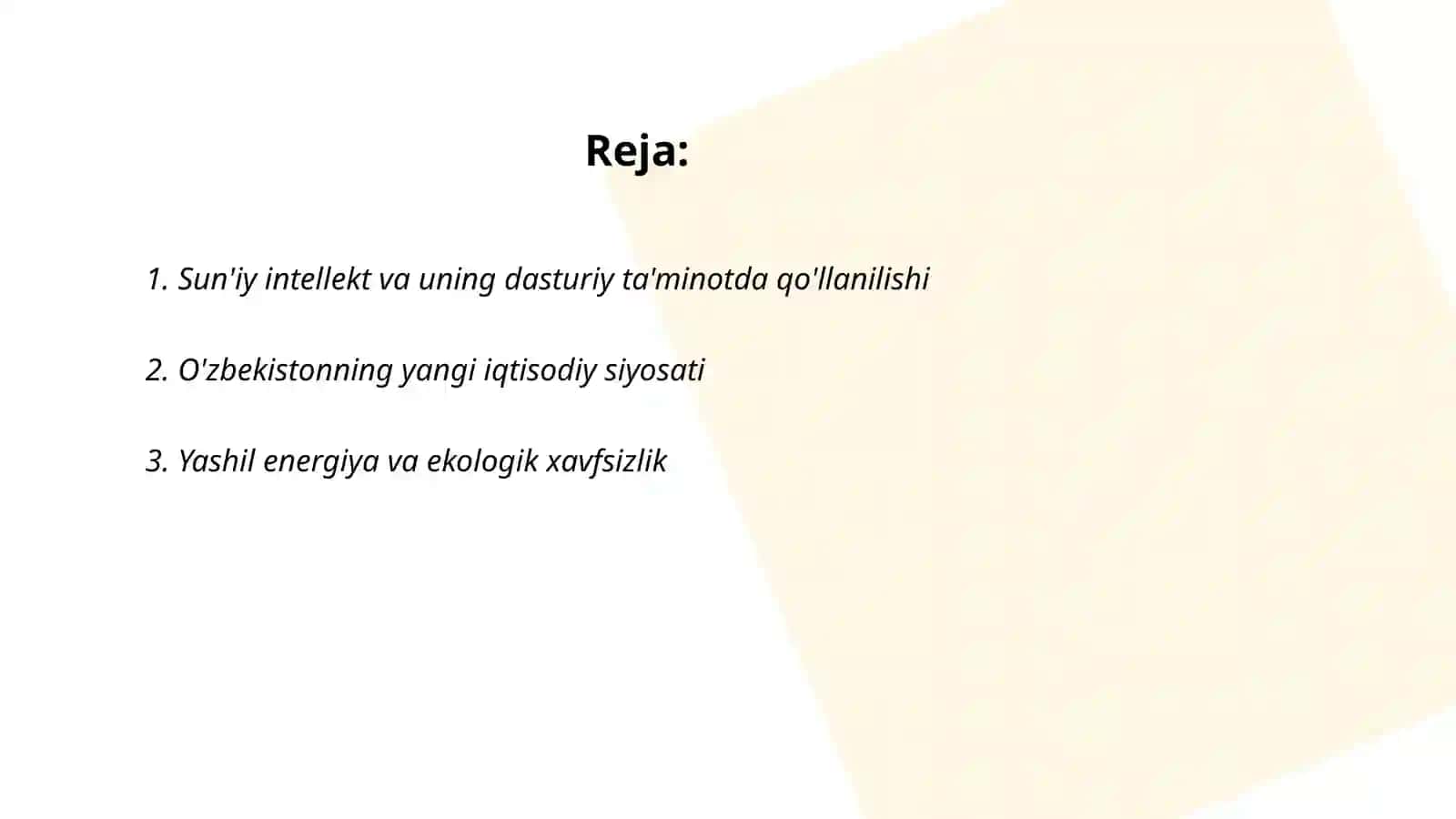 Sun'iy intellekt va uning dasturiy ta'minotda qo'llanilishi 2