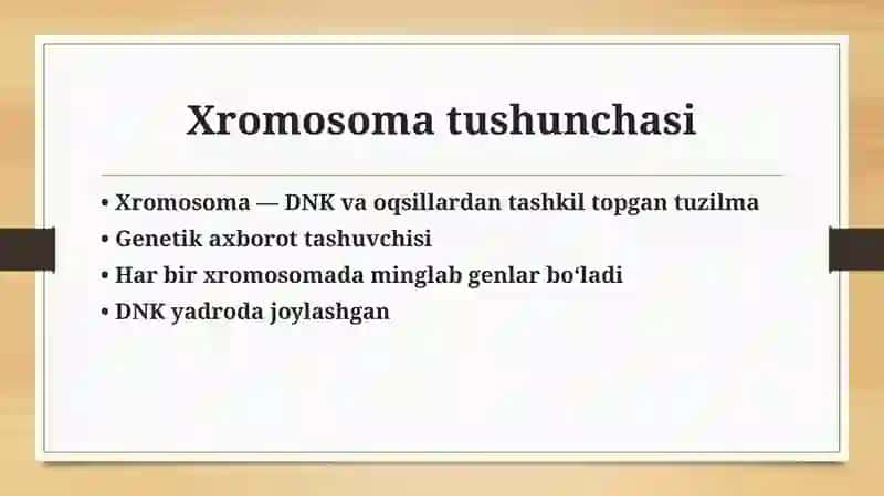 Odam xromosomasi, genom va gen kasalliklari 2